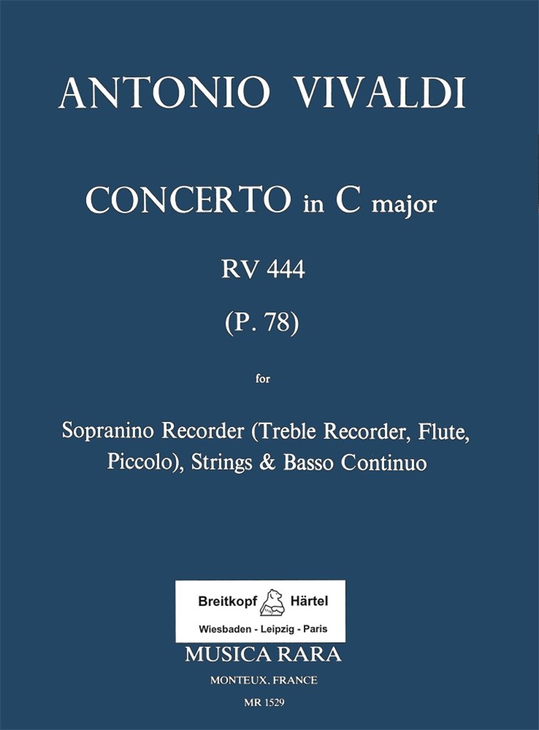 Concerto in C RV 444 für Sopranino, Str, Bc.